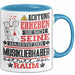 Musikliebhaber Geschenk Tasse Lustiger Spruch Erheben Sie Sich Der Musikliebhaber Betritt den Raum Blau Trendation