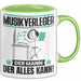 Musikverleger Tasse Geschenk für Musikverleger Der Mann Der Alles Kann Geschenkidee zum Geburtstag Grün Trendation