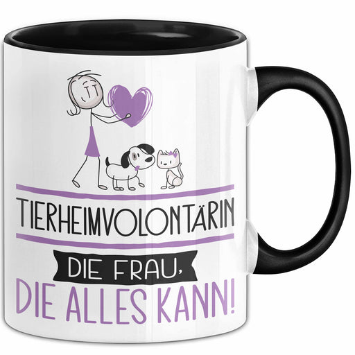 Tierheimvolontärin Geschenk Tasse Becher Die Frau Die Allen Kann Geschenkidee für eine Tierheimvolontärin Lustig Trendation