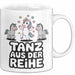 Tänzer Tanzendes Einhorn Tasse Geschenk Lustige Geschenkidee Spruch Tanz Aus Der Reihe Weiß Trendation
