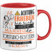 Tonstudio-Besitzerin Tasse Geschenk Lustiger Spruch Bitte Erheben Sie Sich Seine Majestät Die Tonstudio-Besitzerin Betritt Den Raum Rot Trendation