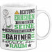 Gärtner Geschenk Tasse Lustiger Spruch Erheben Sie Sich Der Gärtner Betritt den Raum Weiß Trendation
