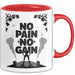 Bodybuilder Tasse Geschenk Lustige Geschenkidee Spruch Für Muskel Aufbau Fans Rot Trendation