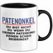 Patenonkel Tasse Geschenk Du Bist Nicht Du Geschenkidee Patenkind Taufe Schwarz Trendation