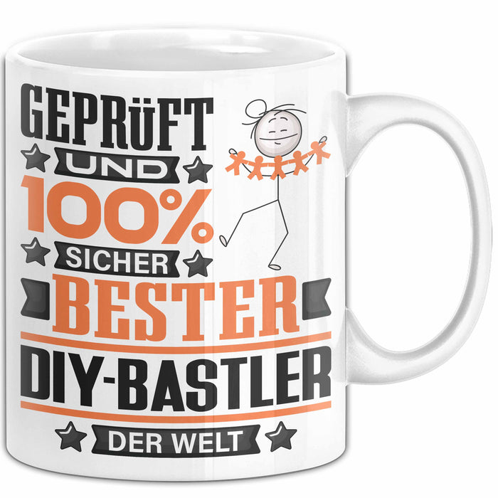 DIY-Bastler Geschenk Lustiger Spruch für DIY-Bastler Geschenkidee Bester DIY-Bastler Der Welt Weiß Trendation