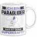 Paraglider Tasse Geschenk für Paraglider Geburtstag Lustiger Spruch Kaffee-Becher Was Ist Deine Superkraft Weiß Trendation