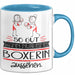Boxerin Geschenk Tasse So Gut Kann Nur Eine Boxerin Aussehen Geschenkidee Geburtstag Weihnachten Lustig Blau Trendation