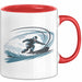 Snowboarder Tasse Geschenkidee Schneereiter Lustiger Spruch Geschenkidee Lustig Rot Trendation