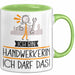 Geschenk für Handwerkerin Tasse Lustige Geschenkidee Geburtstag Ich Bin Handwerkerin Ich Darf Das Grün Trendation