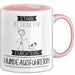 Hundeausführerin Tasse Geschenk Becher Stark Attraktiv Furchtlos Hundeausführerin Lustige Geschenkidee Rosa Trendation