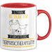 Tierphysiotherapeutin Tasse Geschenk Becher Stark Attraktiv Furchtlos Tierphysiotherapeutin Lustige Geschenkidee Rot Trendation