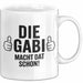 Gabi Tasse Geschenk Die Gabi Macht Dat Schon Geschenkidee Becher mit Name Weiß Trendation