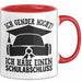 Gendern Tasse Geschenkidee Ich Gender Nicht Ich Habe Einen Schulabschluss Kaffee-Becher Rot Trendation