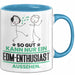 EDM-Enthusiast Geschenk Tasse So Gut Kann Nur Ein EDM-Enthusiast Aussehen Geschenkidee Kaffee-Becher Blau Trendation