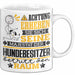 Hundebesitzer Geschenk Tasse Lustiger Spruch Erheben Sie Sich Der Hundebesitzer Betritt den Raum Weiß Trendation