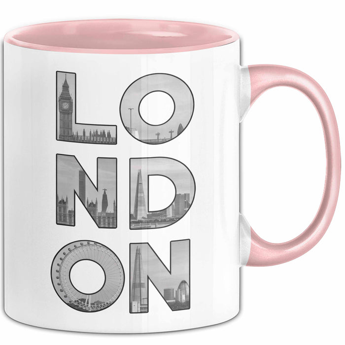 England London Tasse Geschenk Lustige Geschenkidee Spruch Rosa Trendation