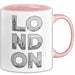 England London Tasse Geschenk Lustige Geschenkidee Spruch Rosa Trendation