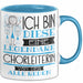 Chorleiterin Tasse Geschenk Ich Bin Diese Eine Legendäre Chorleiterin Von Der Alle Reden Geschenkidee Geburtstag Weihnachten Blau Trendation