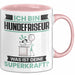 Hundefriseur Tasse Geschenk für Hundefriseur Geburtstag Lustiger Spruch Kaffee-Becher Was Ist Deine Superkraft Rosa Trendation