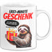 Sarkastisches Faultier Tasse Geschenk Lustige Geschenkidee Spruch Last Minute Geschenk Weiß Trendation