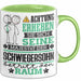 Schwiegersohn Geschenk Tasse Lustiger Spruch Erheben Sie Sich Der Schwiegersohn Betritt den Raum Grün Trendation