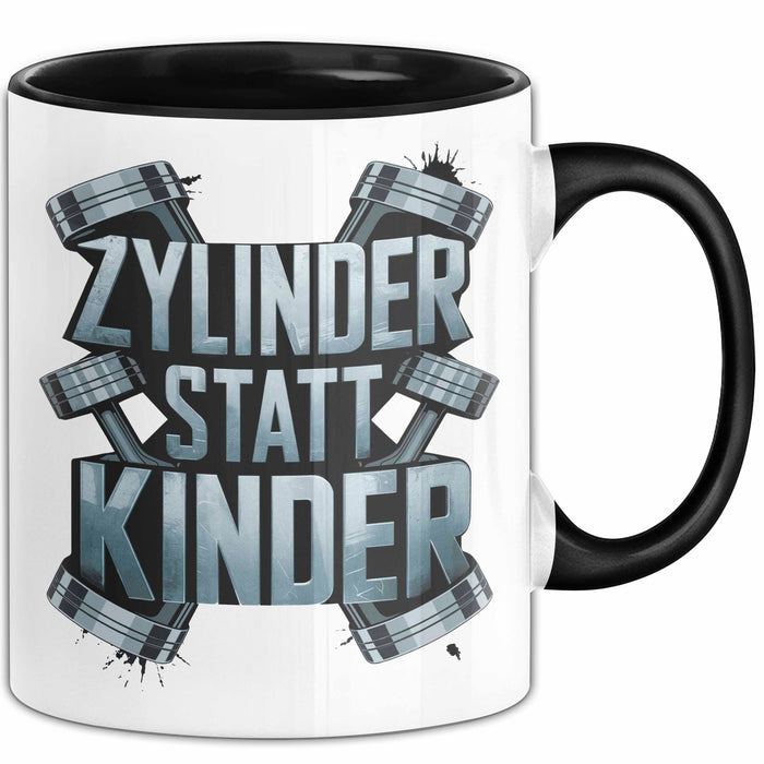 Automechaniker Tasse Geschenk Lustige Geschenkidee Spruch Zylidner Statt Kinder Trendation