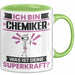 Chemiker Tasse Geschenk für Chemiker Geburtstag Lustiger Spruch Kaffee-Becher Was Ist Deine Superkraft Grün Trendation