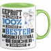 Musikfestival-Besucher Geschenk Lustiger Spruch für Musikfestival-Besucher Geschenkidee Bester Musikfestival-Besucher Der Welt Grün Trendation