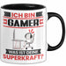 Gamer Tasse Geschenk für Gamer Geburtstag Lustiger Spruch Kaffee-Becher Was Ist Deine Superkraft Schwarz Trendation
