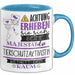 Tierschutzaktivistin Tasse Geschenk Lustiger Spruch Bitte Erheben Sie Sich Seine Majestät Die Tierschutzaktivistin Betritt Den Raum Blau Trendation