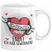 Valentinstag Tasse Geschenk für Ihn Sie Männer Für Paare Freundin Geschenkidee Kaffee-Becher Liebe Ich Liebe Dich Mehr Ende Ich Hab Gewonnen Weiß Trendation