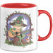 Frosch Tier Spielt Banjo Tasse Geschenk Lustige Geschenkidee Spruch Rot Trendation