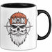 Nautischer Totenkopf Seemann Tasse Geschenk Lustige Geschenkidee Spruch Moin Schwarz Trendation