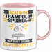 Trampolinspringer Tasse Geschenk für Trampolinspringer Geburtstag Lustiger Spruch Kaffee-Becher Was Ist Deine Superkraft Rosa Trendation