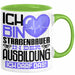 Straßenbauer Ausbildung Tasse Geschenk Ich Bin Straßenbauer In Der Ausbildung Ich Darf Das Geschenkidee Spruch Grün Trendation