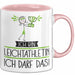 Geschenk für Leichtathletin Tasse Lustige Geschenkidee Geburtstag Ich Bin Leichtathletin Ich Darf Das Rosa Trendation