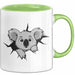 Koala Tierliebhaber Tasse Geschenk Lustige Geschenkidee Spruch Grün Trendation