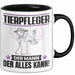 Tierpfleger Tasse Geschenk für Tierpfleger Der Mann Der Alles Kann Geschenkidee zum Geburtstag Schwarz Trendation