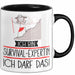 Geschenk für Survival-Expertin Tasse Lustige Geschenkidee Geburtstag Ich Bin Survival-Expertin Ich Darf Das Trendation