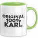 Karl Tasse Original 100% Karl Geschenk Grün Trendation