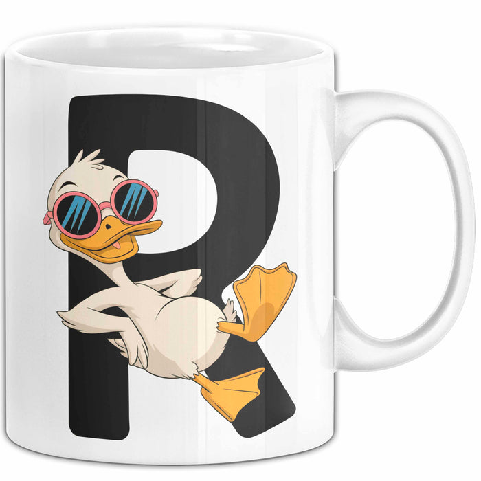 Quietscheente Tier Tasse Geschenk Lustige Geschenkidee Spruch Rentnerente Im Ruhestand Weiß Trendation