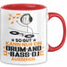 Drum-and-Bass-DJ Geschenk Tasse So Gut Kann Nur Ein Drum-and-Bass-DJ Aussehen Geschenkidee Kaffee-Becher Rot Trendation