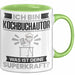 Kochbuchautor Tasse Geschenk für Kochbuchautor Geburtstag Lustiger Spruch Kaffee-Becher Was Ist Deine Superkraft Grün Trendation