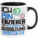 Erzieher Ausbildung Tasse Geschenk Ich Bin Erzieher In Der Ausbildung Ich Darf Das Geschenkidee Spruch Schwarz Trendation