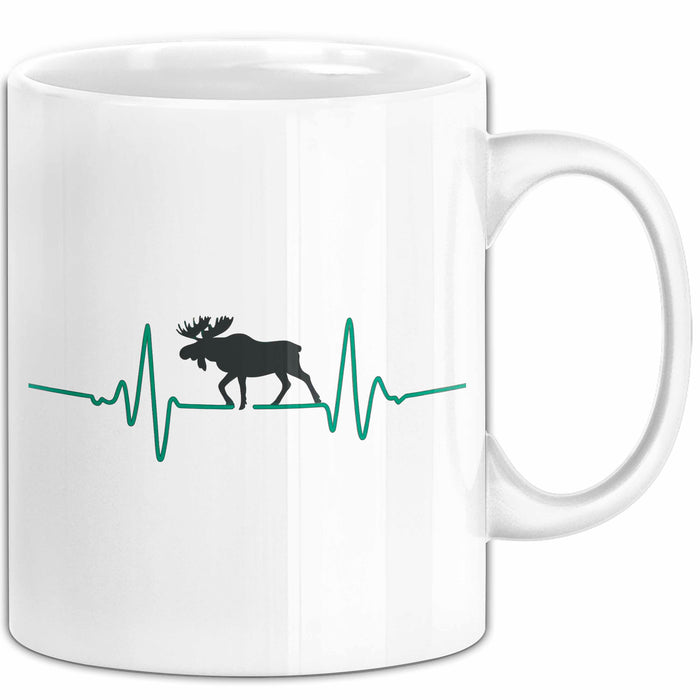 Skandinavischer Elch Tasse Geschenk Lustige Geschenkidee Weiß Trendation