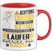 Läufer Geschenk Tasse Lustiger Spruch Erheben Sie Sich Der Läufer Betritt den Raum Rot Trendation