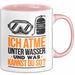 Taucher Tasse Geschenk Lustige Geschenkidee Spruch Ich Atme Unter Wasser Und Was Kannst Du Rosa Trendation