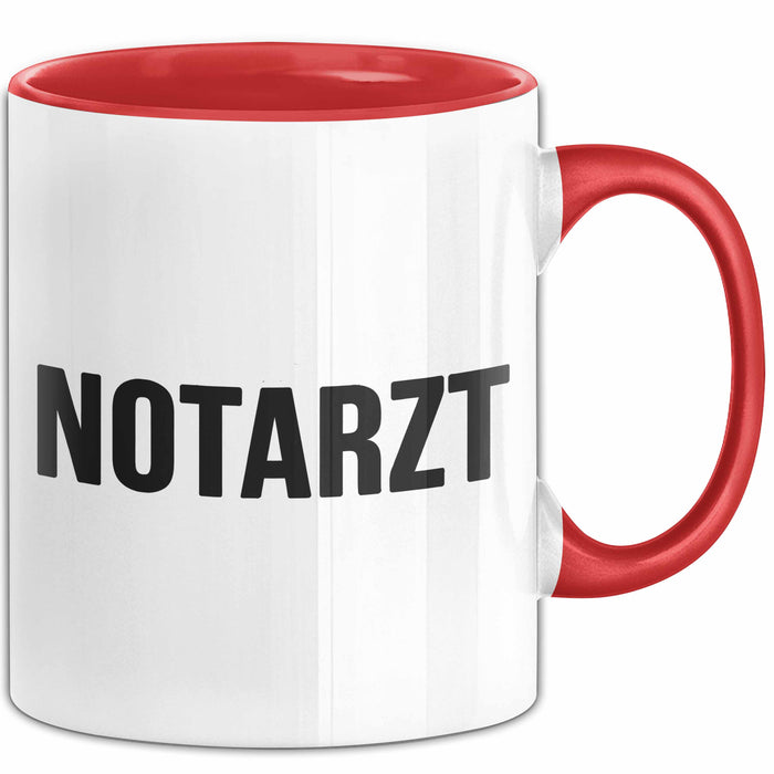Sanitäter Tasse Geschenk Notfallarzt & Rettungssanitäter Rot Trendation