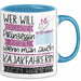 Kajakfahrerin Tasse Geschenk Spruch Wer Will Schon Prinzessin Sein Wenn Man Auch Kajakfahrerin Sein Kann Blau Trendation