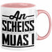 Bayern Tasse Geschenk Witz Bayer Boarisch Witz Spruch Kaffee-Tasse Geschenkidee Rosa Trendation